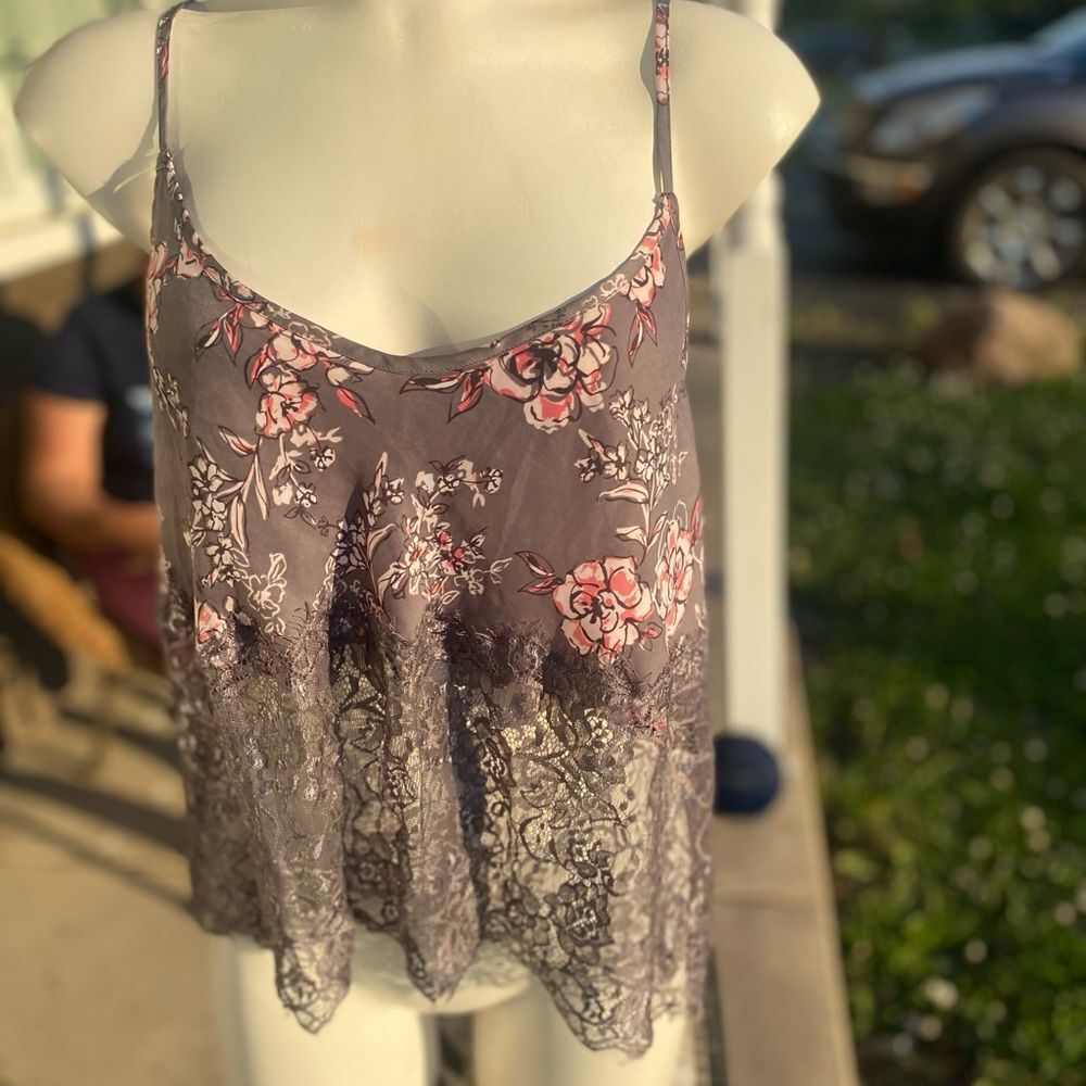 Adore Me Floral Lace Babydoll Camisole Top – Size XL